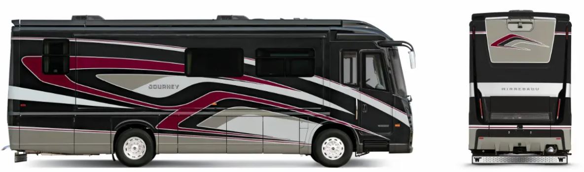 Winnebago Journey Black Cherry Exterior